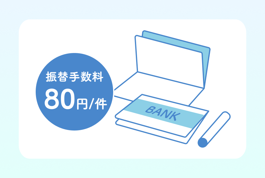 振替手数料80円/件