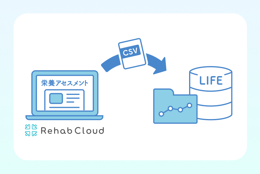 LIFEへの情報提出も安心 報告様式の自動作成