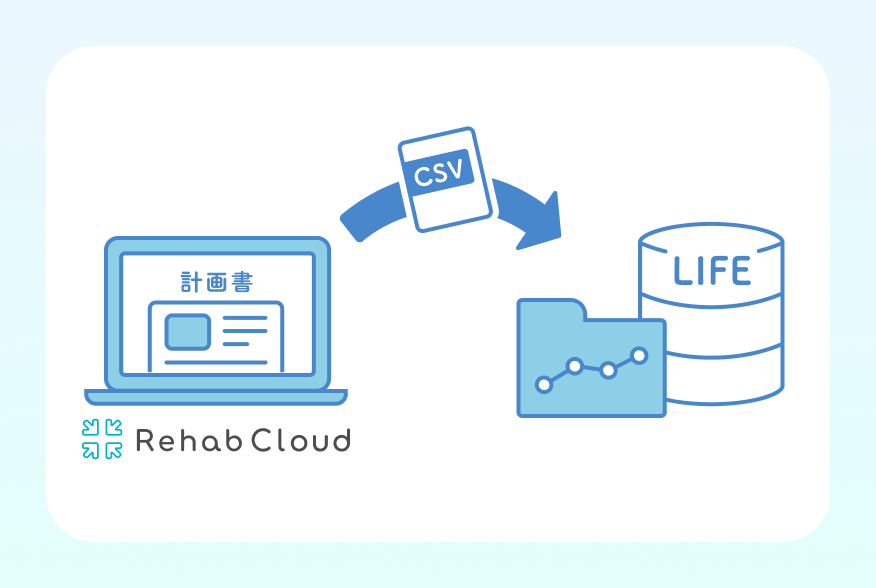 LIFEへの情報提出も安心 報告様式の自動作成