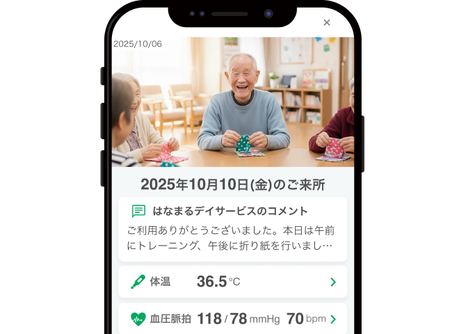 Rehabスマホ連絡帳のイメージ画像